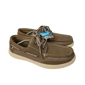 Margaritaville Shoes Mens Size 12 Palm Boat Lace Up Comfort Brown New